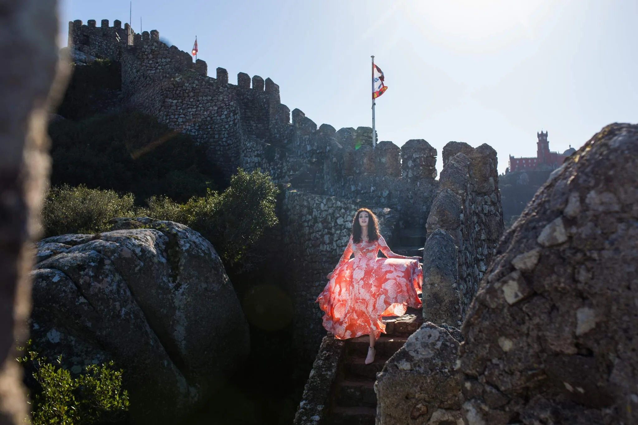 Portugal Moorish Castle or Castelo dos Mouros