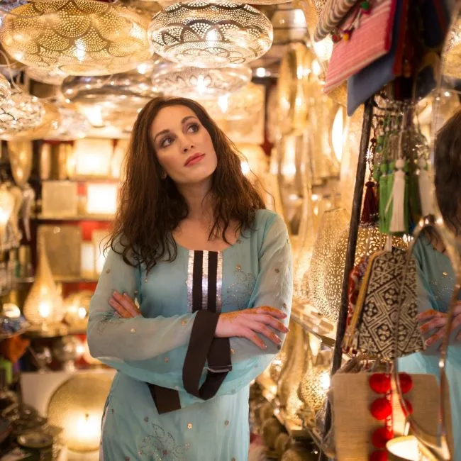 Morocco shopping lamps