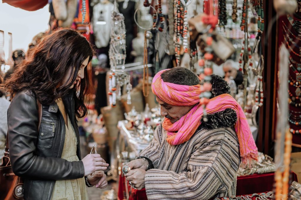 Marrakesh shopping Morocco