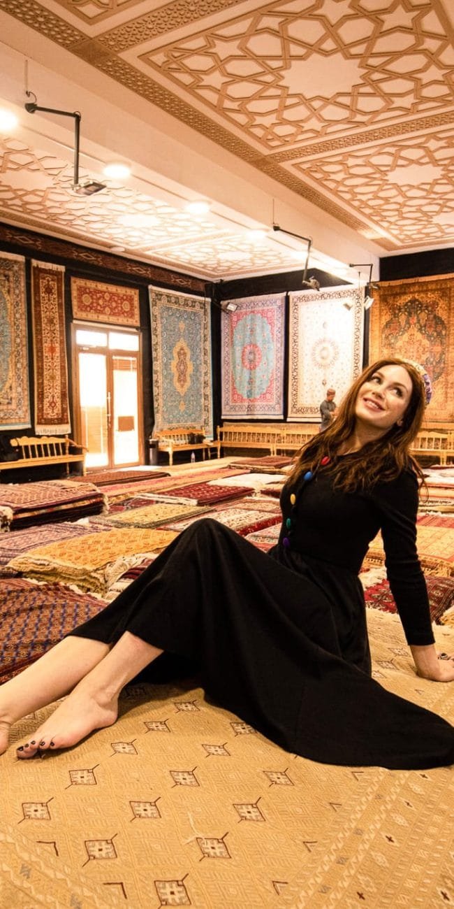 Uzbekistan shopping rugs