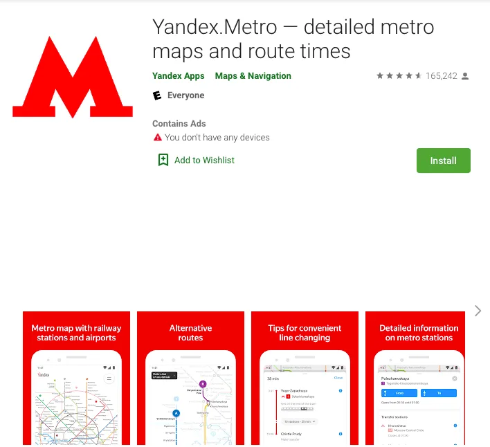 navigating moscow metro app