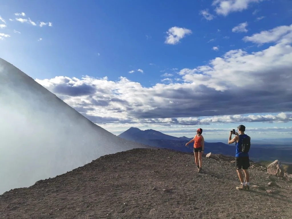 Volcano Telica crater Nicaragua