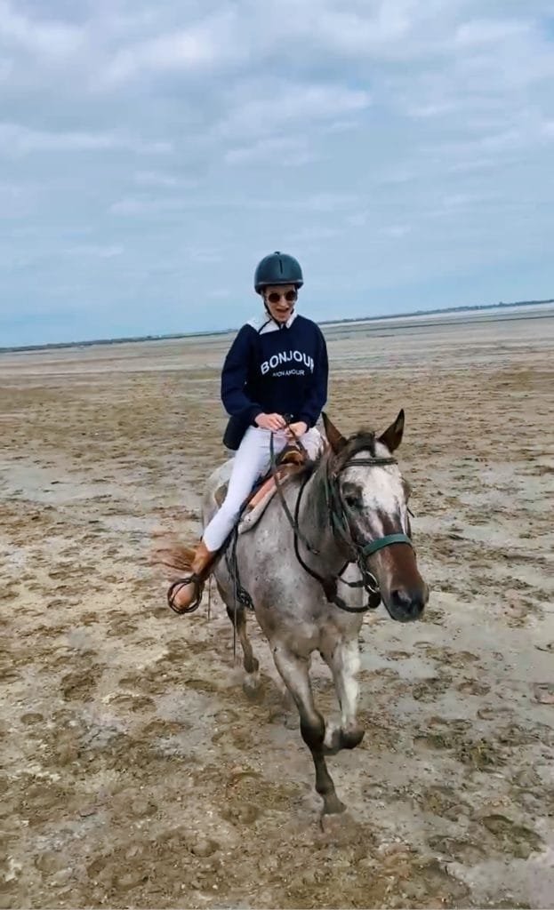 Riding horses in Camargue