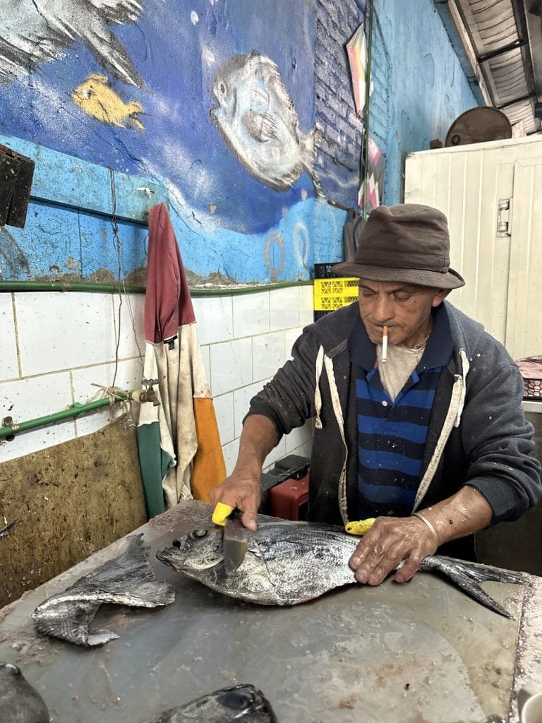 Valparaiso lunch seafood  wet market