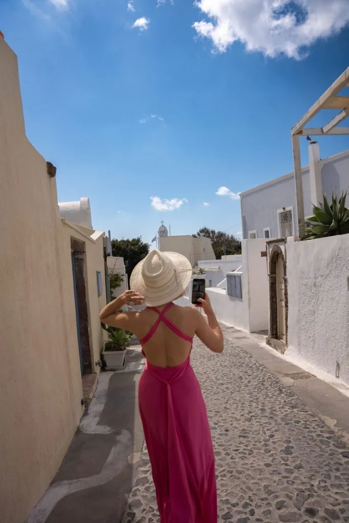Santorini villages Megalochori things to do