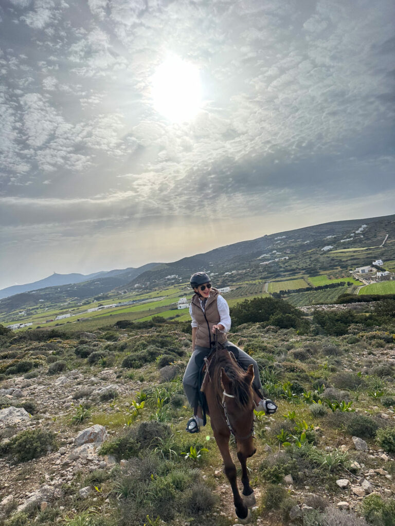 Paros Greek islands horseback riding