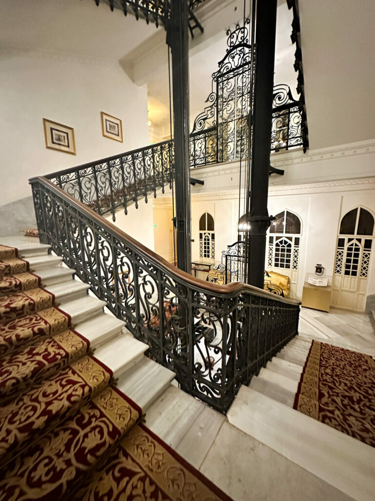 Pera Palace Stairs hotel interior