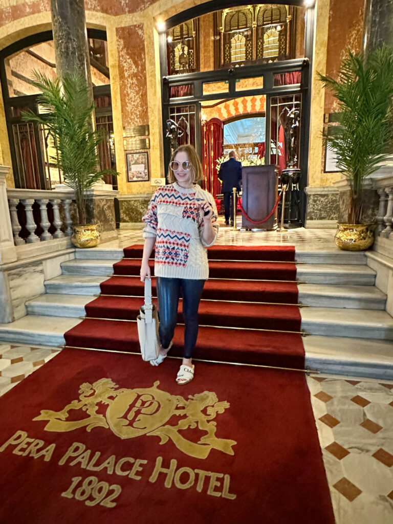 staying at Pera Palace Hotel Istanbul 