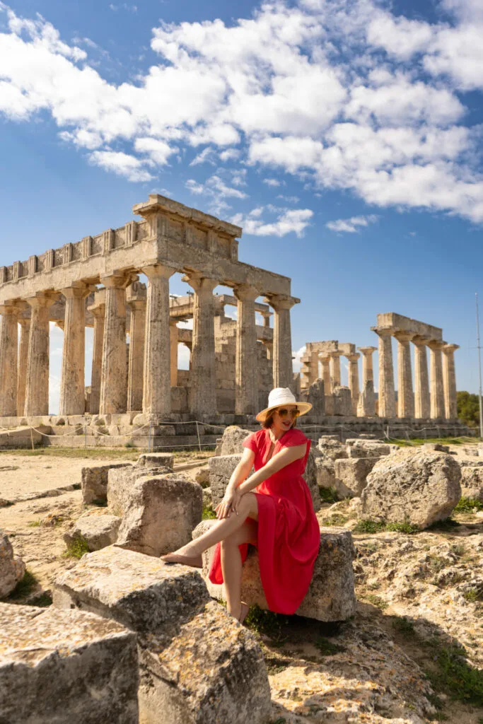 Temple of Aphaia on Aegina Island Greece