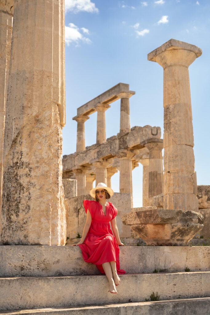Temple of Aphaia on Aegina Island Greece