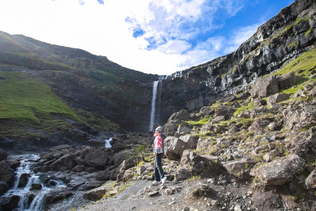 Fossá Waterfall Faroe Islands 