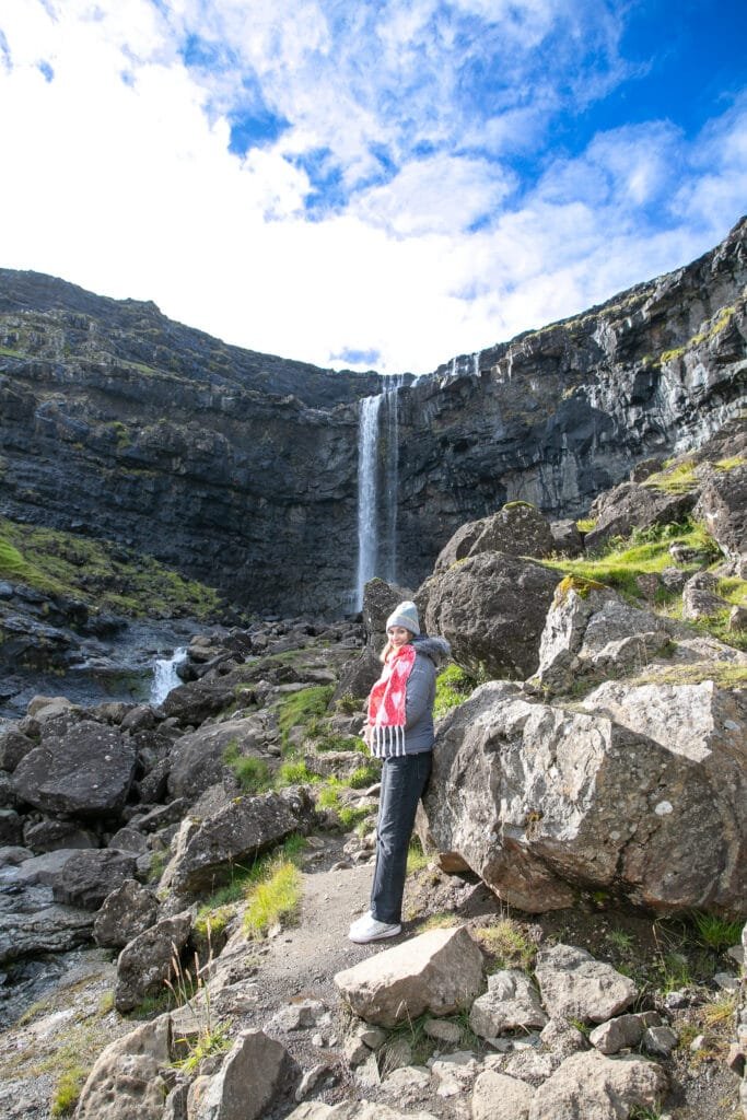 Travel Faroe Islands waterfalls Fossá Waterfall Faroe Islands