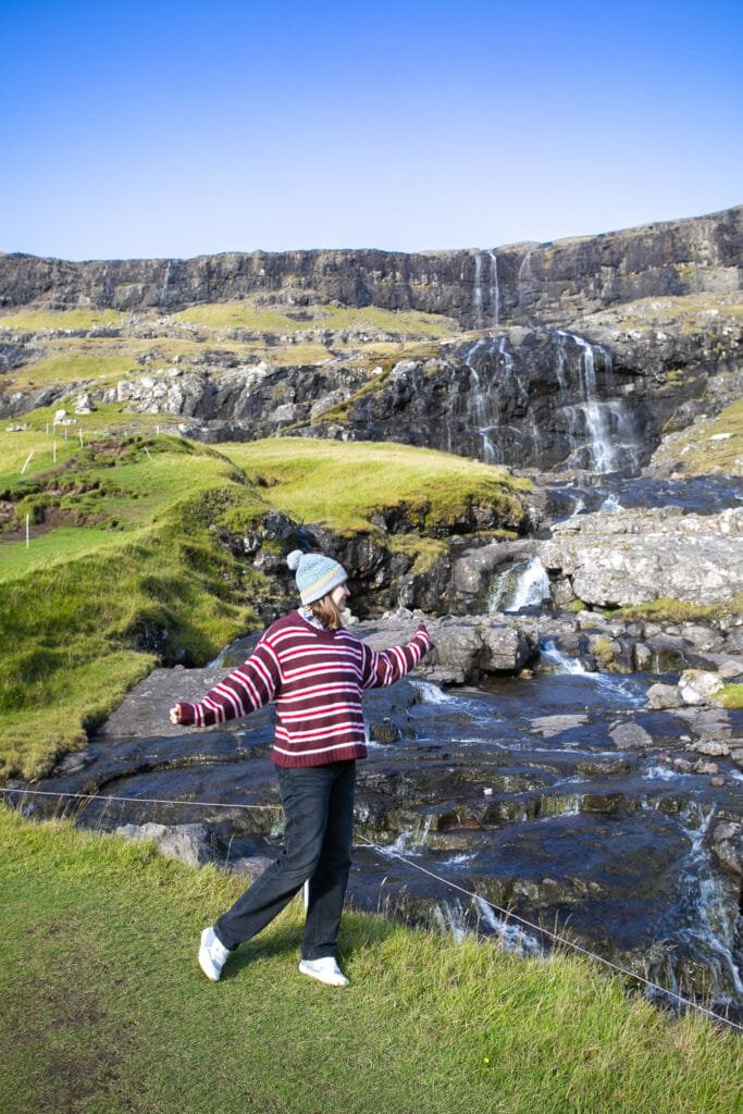 Travel Faroe Islands waterfalls