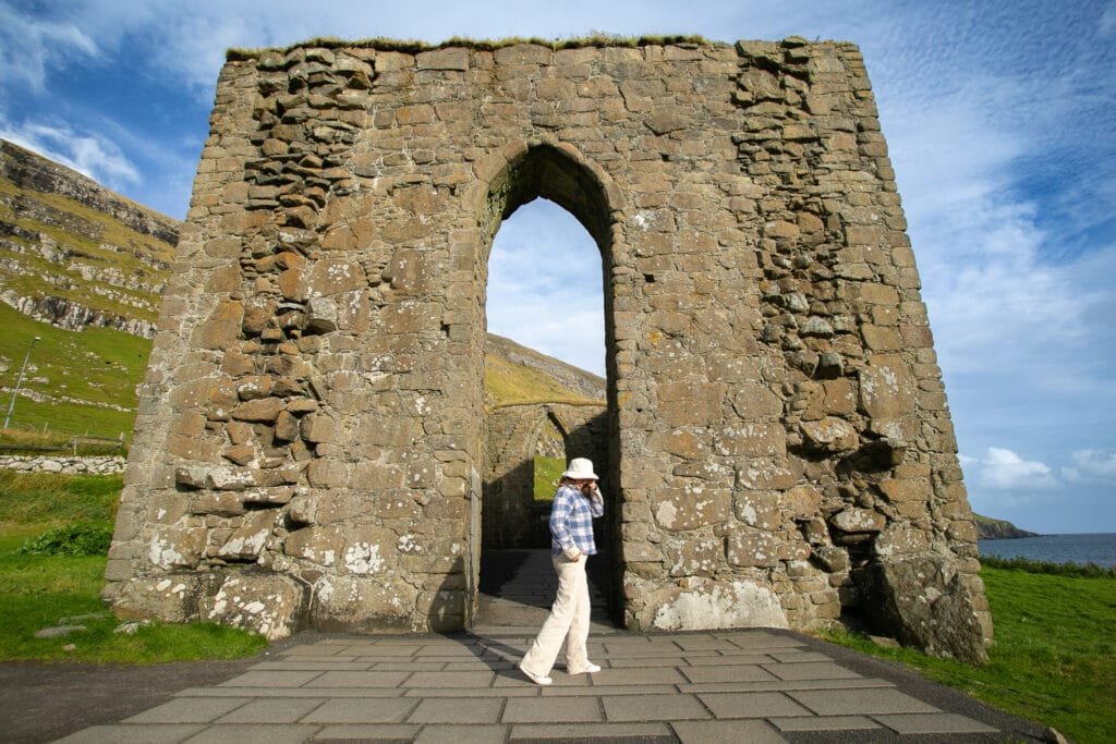 Kirkjubøur historical site in the Faroe Islands